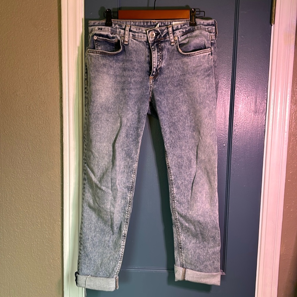 Rag & Bones Dre low rise boyfriend jeans, size 28